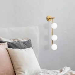 Wandlamp Domino 3-Lichts Shiny Goud