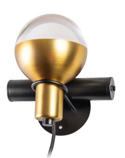 Wandlamp Drop 1-Lichts Goud - Giga Meubel
