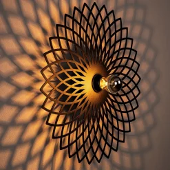 Wandlamp Fellini Zwart