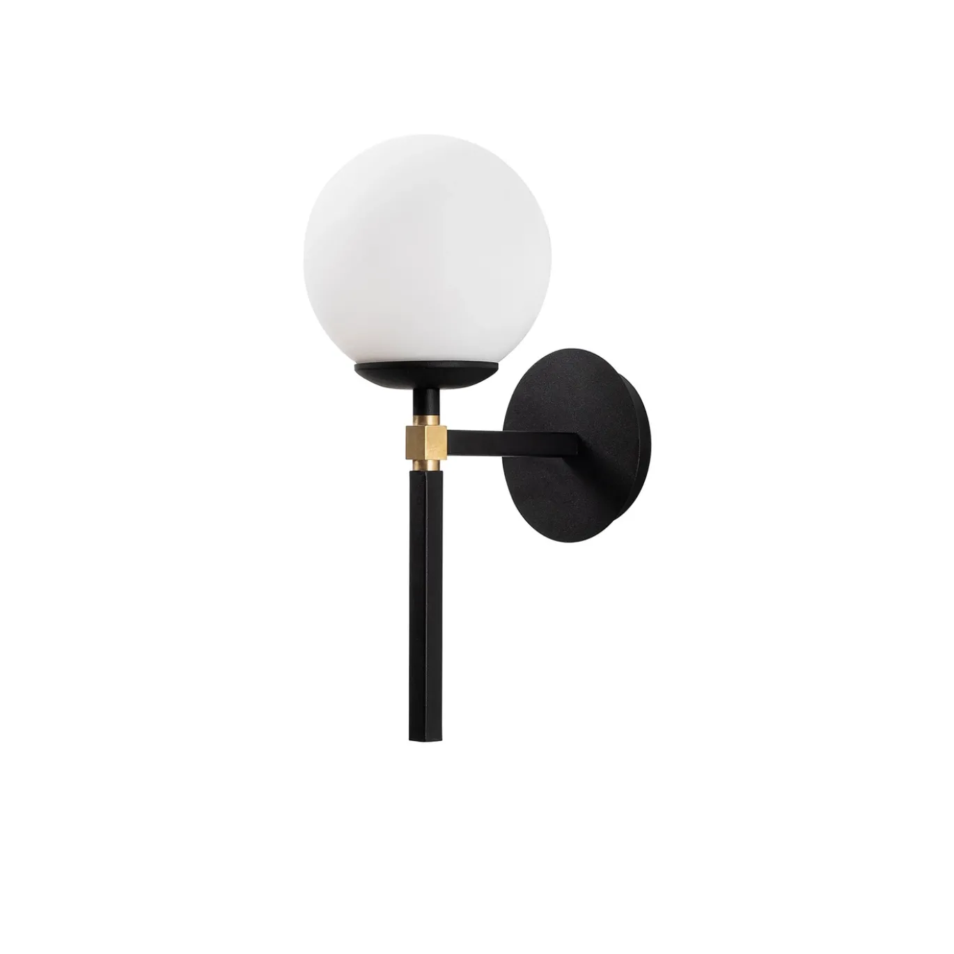 Wandlamp Gondol Zwart/Wit