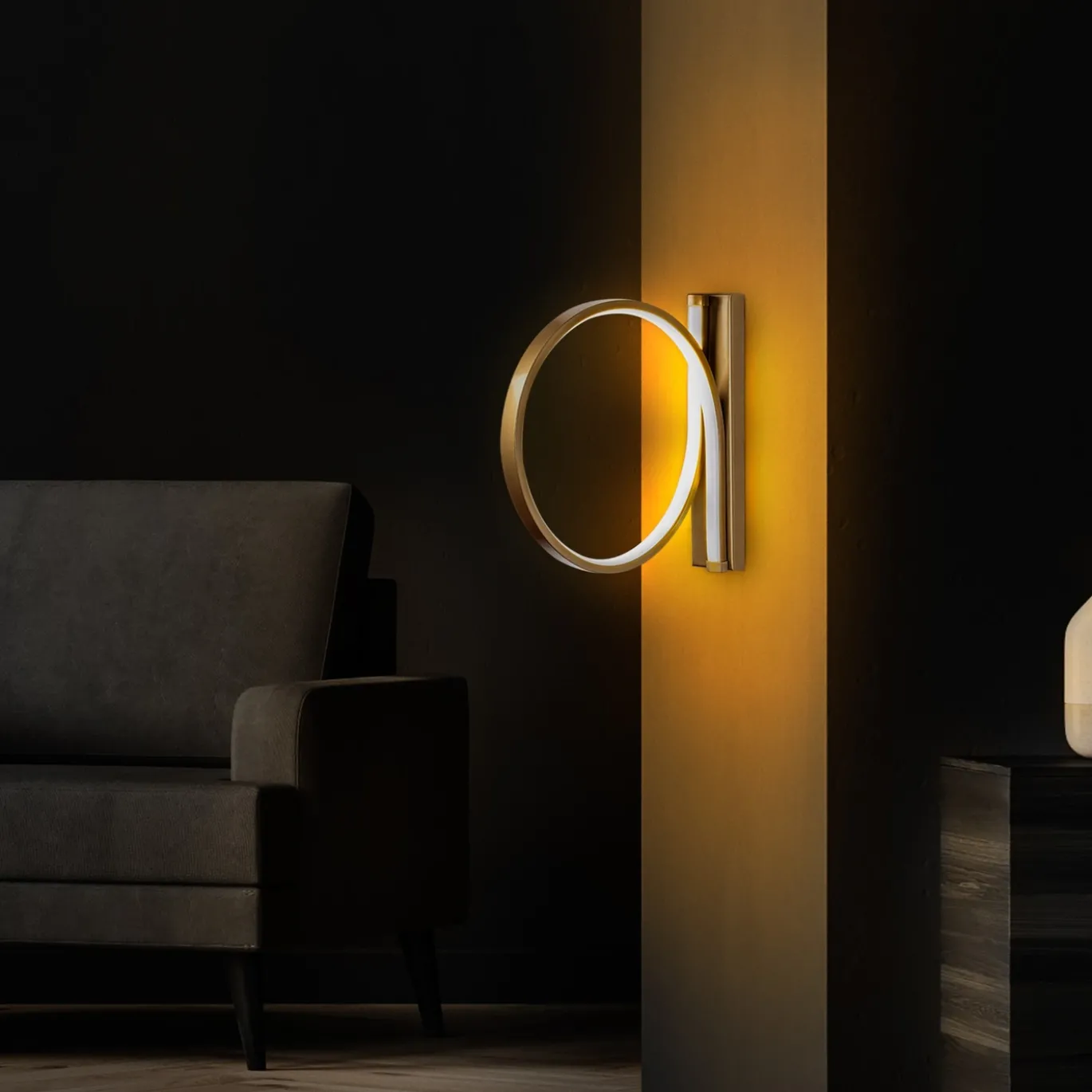 Wandlamp Halka Goud