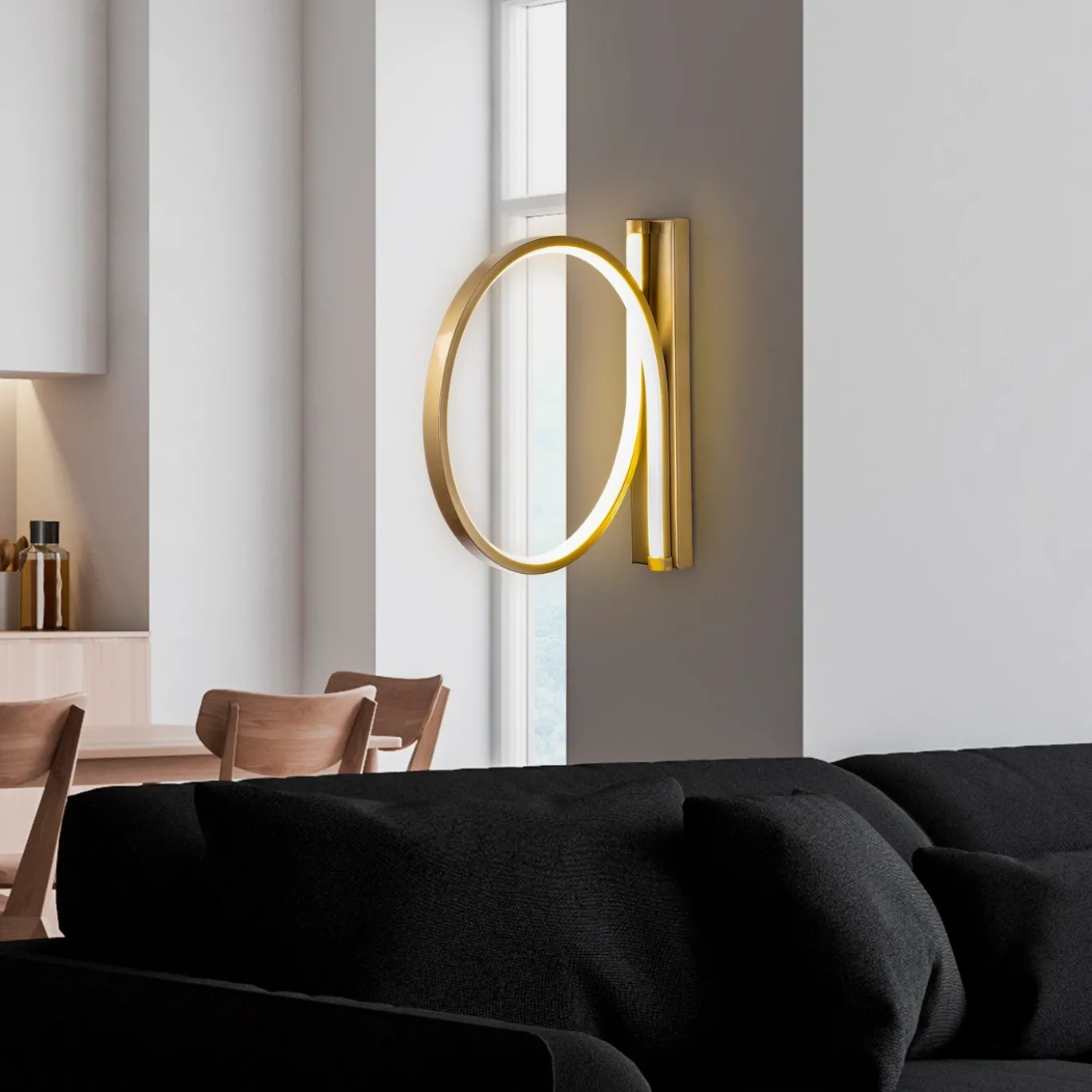 Wandlamp Halka Goud