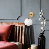 Wandlamp Horn Goud/Wit
