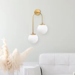 Wandlamp Jewel Goud 2-Lichts