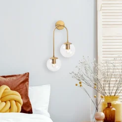 Wandlamp Jewel 2-Lichts Shiny Goud