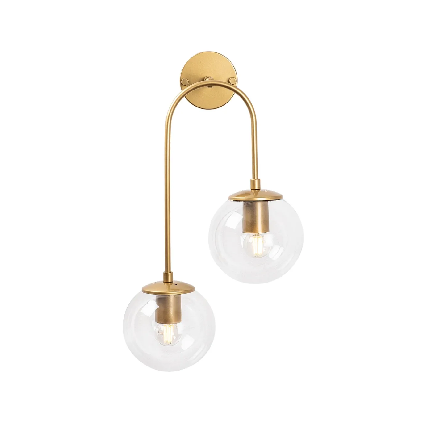 Wandlamp Jewel 2-Lichts Shiny Goud
