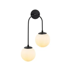 Wandlamp Jewel Zwart 2-Lichts