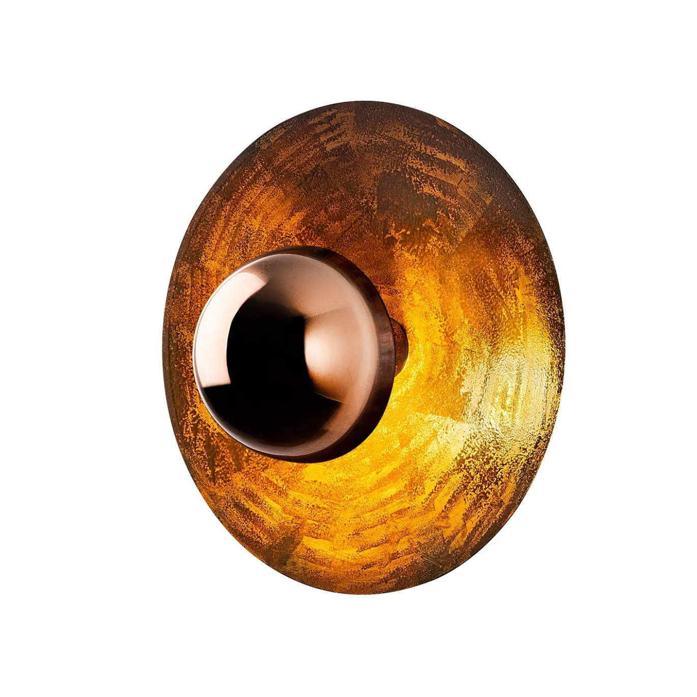 Wandlamp Kurt Koper Ø38cm