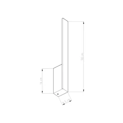 Wandlamp Lahti L Goud 3000K - Giga Meubel