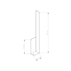 Wandlamp Lahti M Wit 3000K - Giga Meubel
