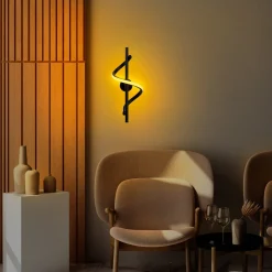 Wandlamp Likma Zwart