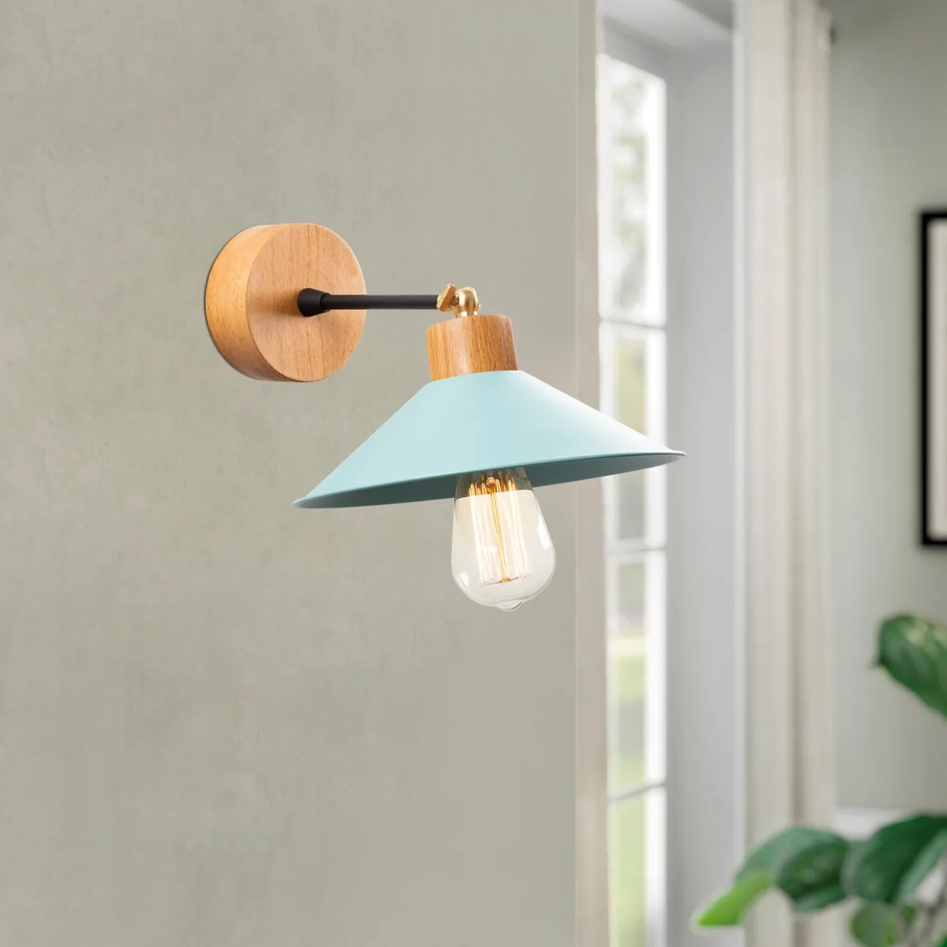 Wandlamp Manavgat Dish Turquoise