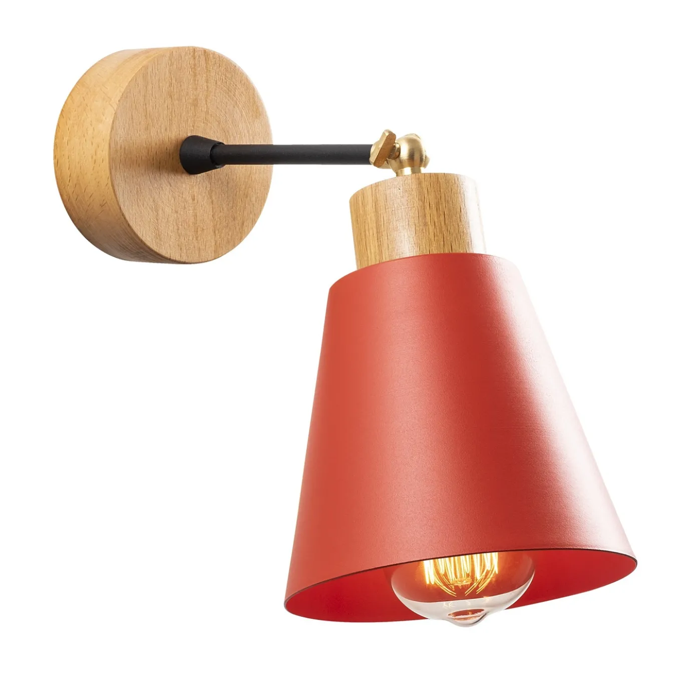 Wandlamp Manavgat Rood