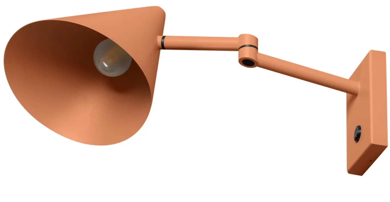 Wandlamp Marvis Metaal Zalm Roze - Giga Meubel
