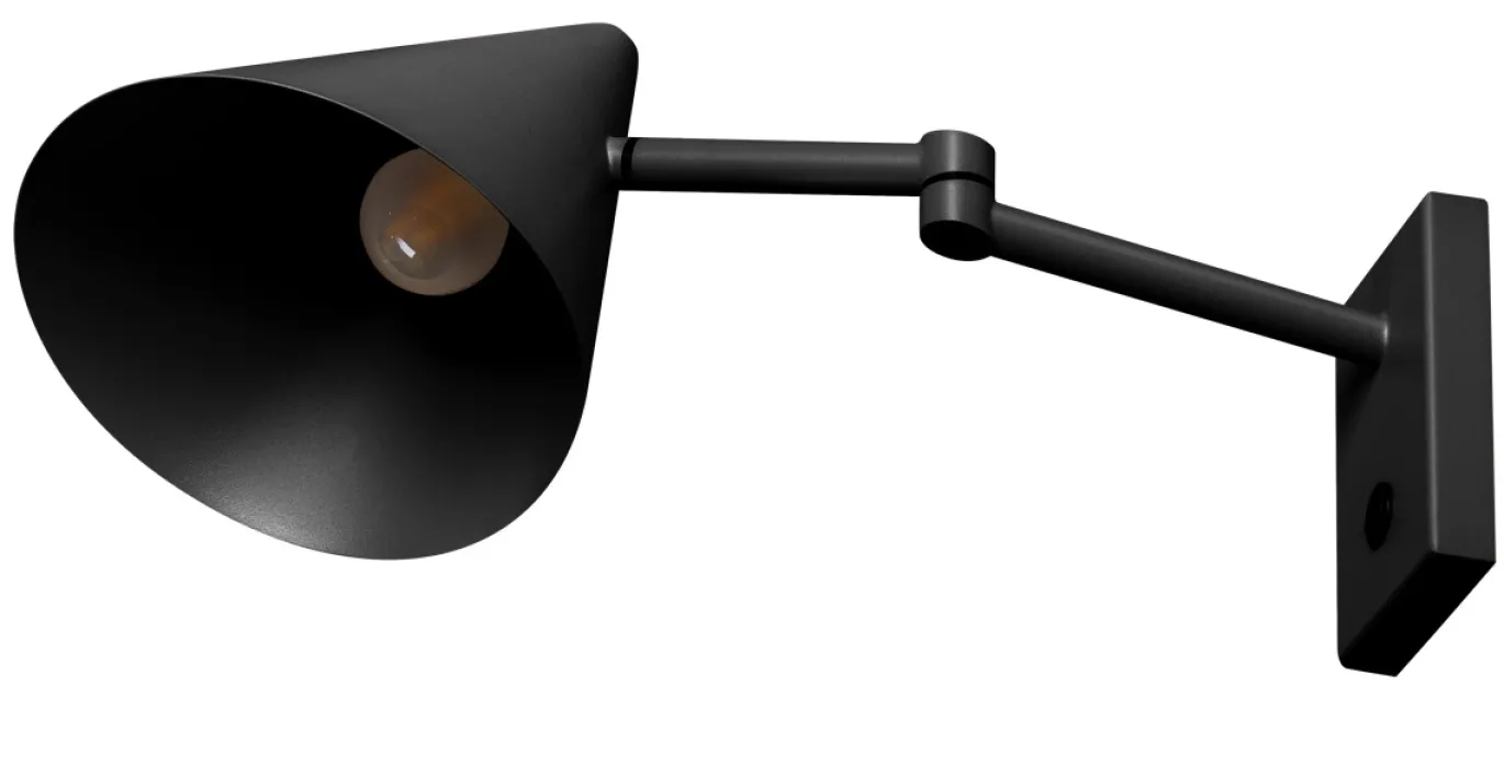 Wandlamp Marvis Metaal Zwart - Giga Meubel
