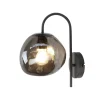 Wandlamp Mats 1-Lichts Smoke Glas - Giga Meubel