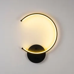 Wandlamp Moon Zwart