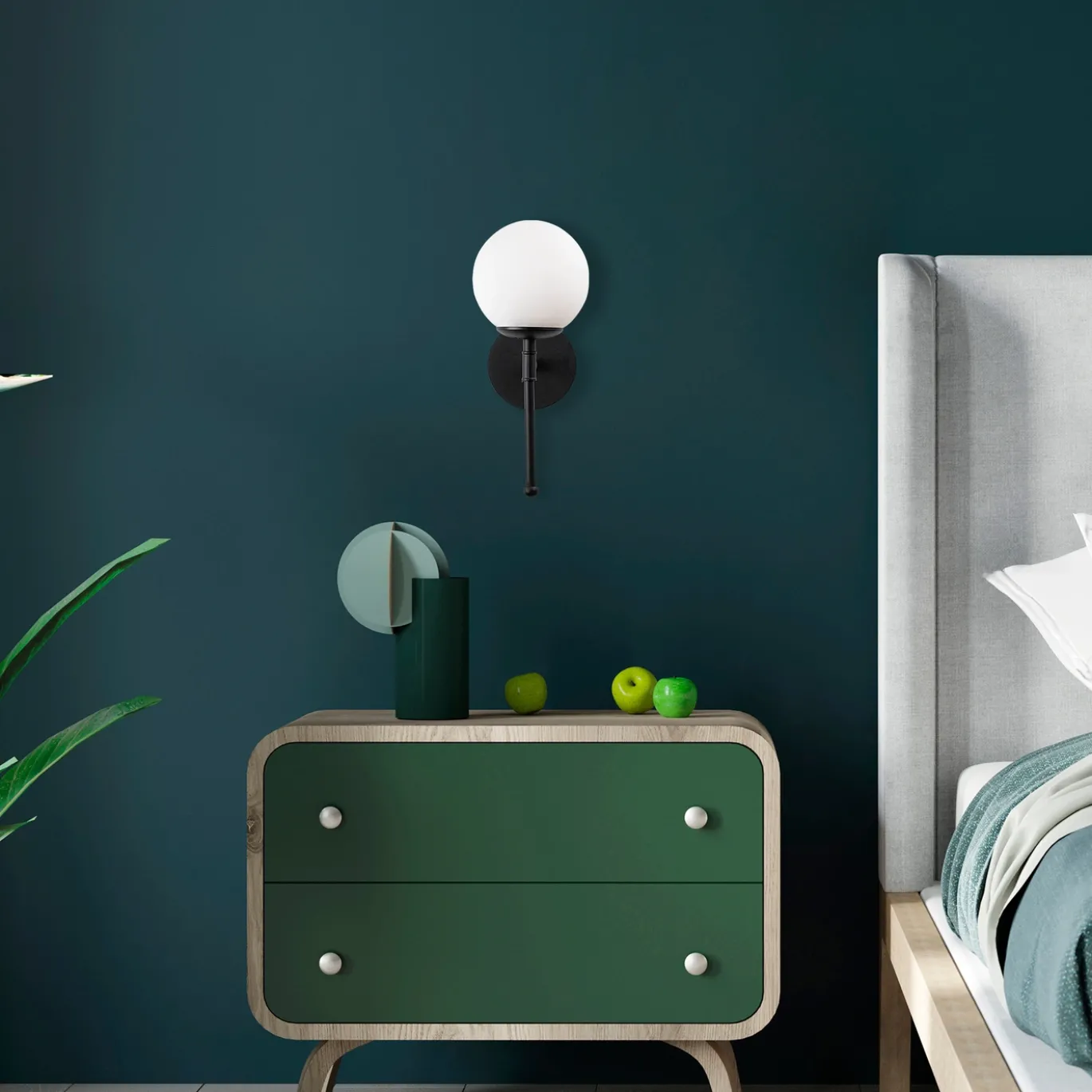 Wandlamp Mudoni Zwart
