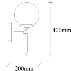 Wandlamp Mudoni Zwart