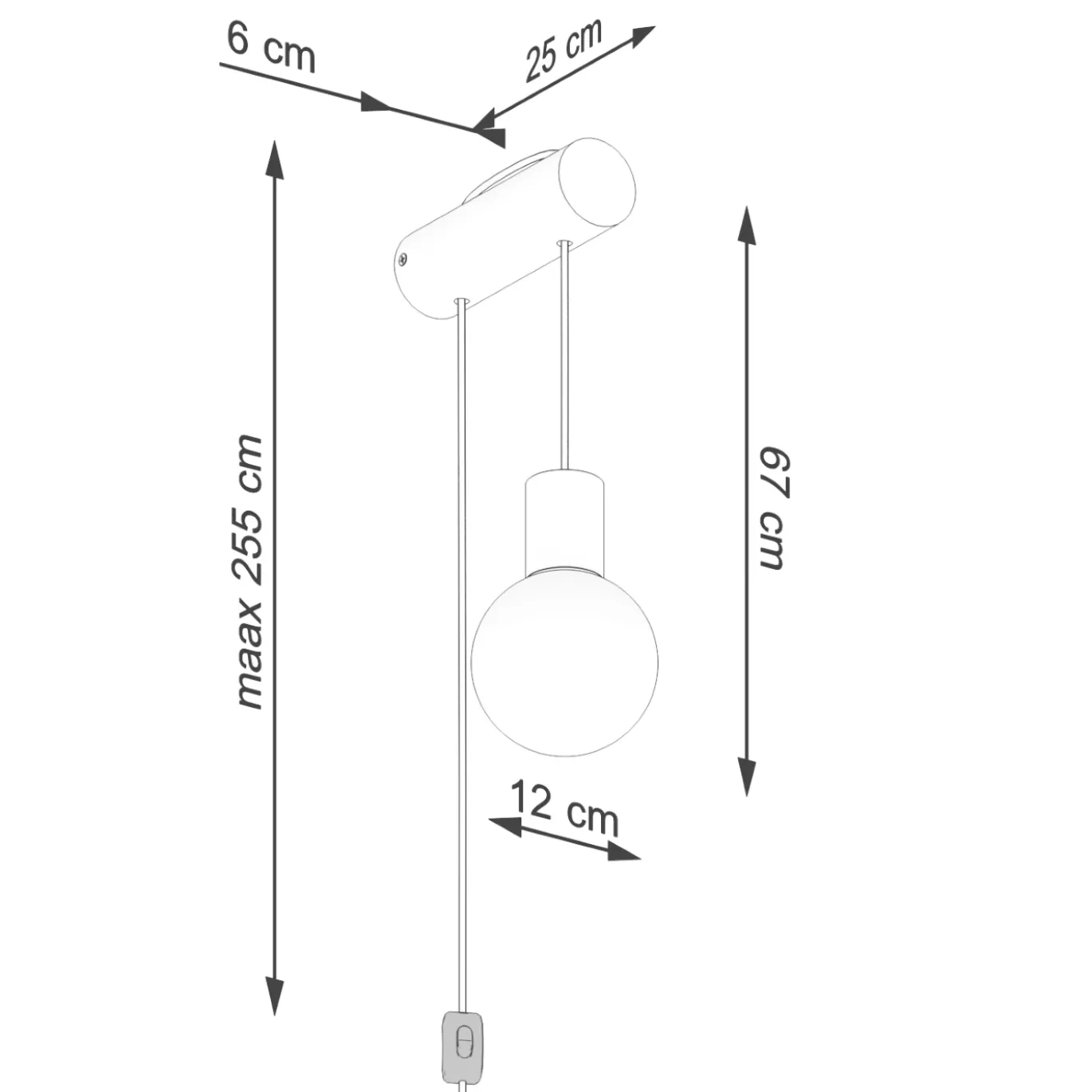 Wandlamp Nibmi Naturel - Giga Meubel