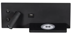 Wandlamp Nighty Left Zwart - Giga Meubel