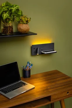 Wandlamp Nighty Left Zwart - Giga Meubel