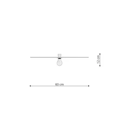 Wandlamp / Plafondlamp Sirkel Zwart Ø60cm - Giga Meubel