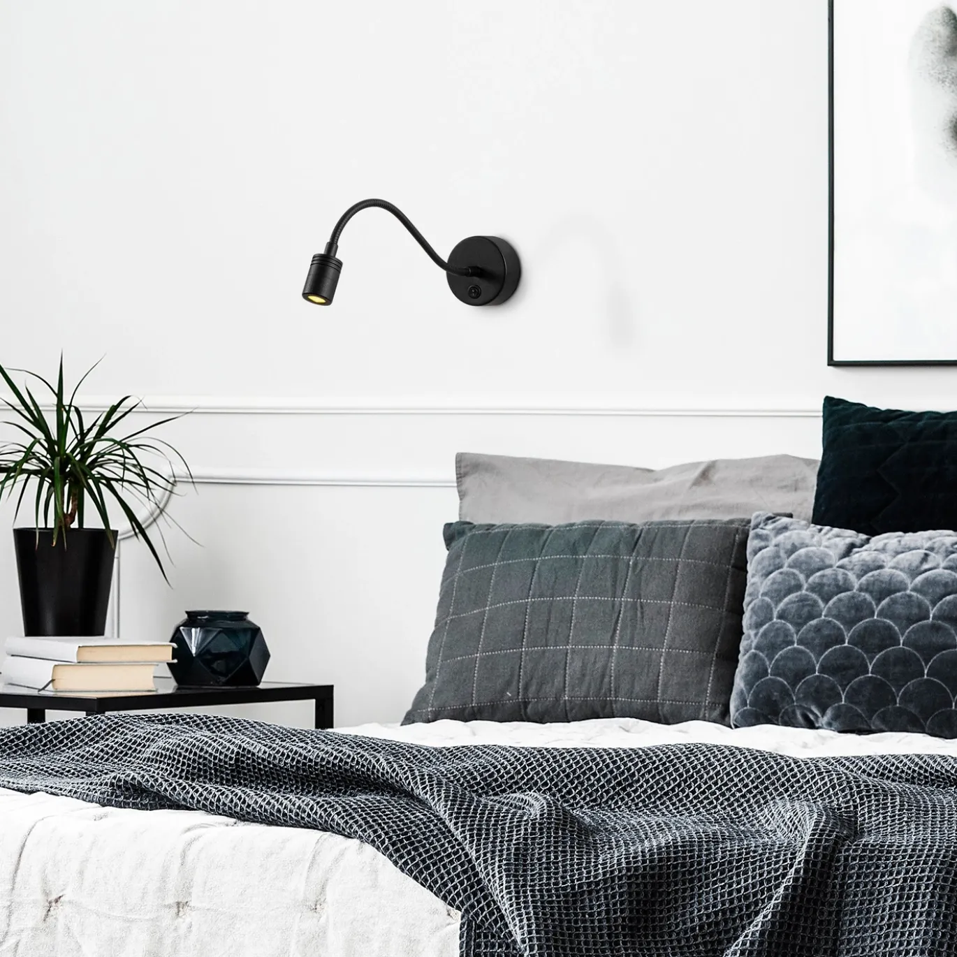 Wandlamp Reading Zwart