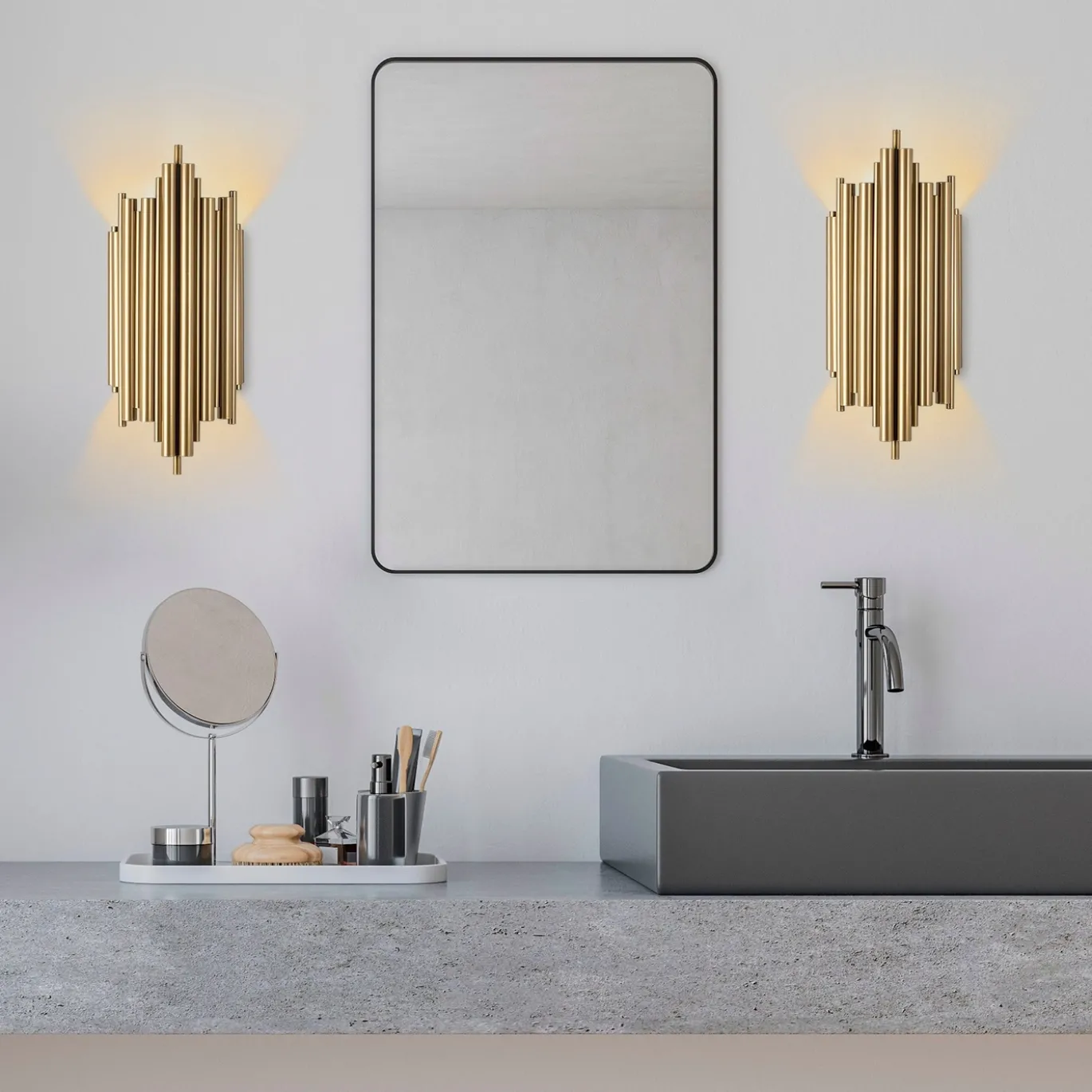 Wandlamp Reis Goud