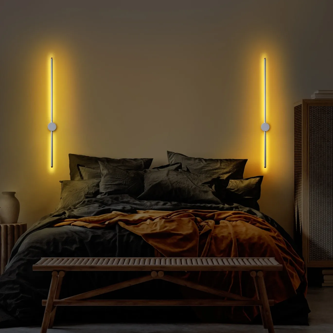Wandlamp Sword Grijs 91cm