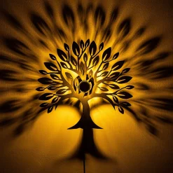 Wandlamp Tree Zwart