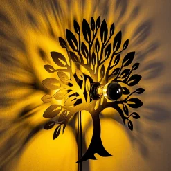 Wandlamp Tree Zwart