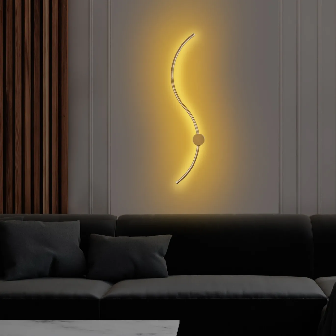 Wandlamp Uyan Goud