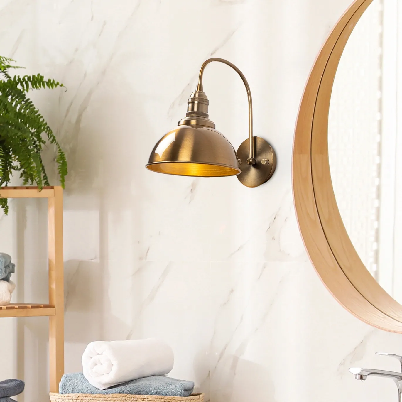 Wandlamp Varzan Goud
