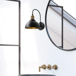 Wandlamp Varzan Zwart