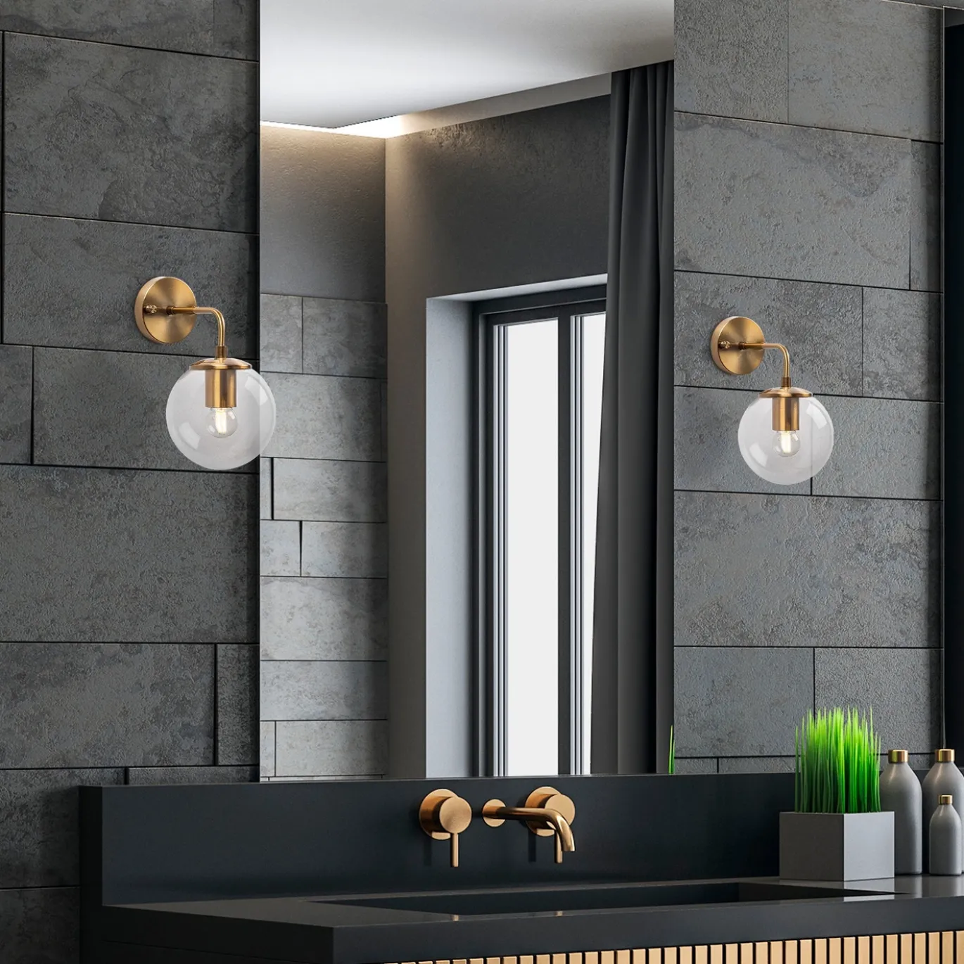 Wandlamp Viran Goud
