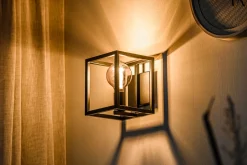 Wandlamp Wes 1-Lichts Zwart - Giga Meubel