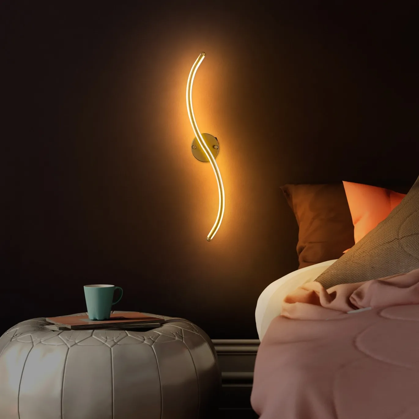 Wandlamp Yilan Goud