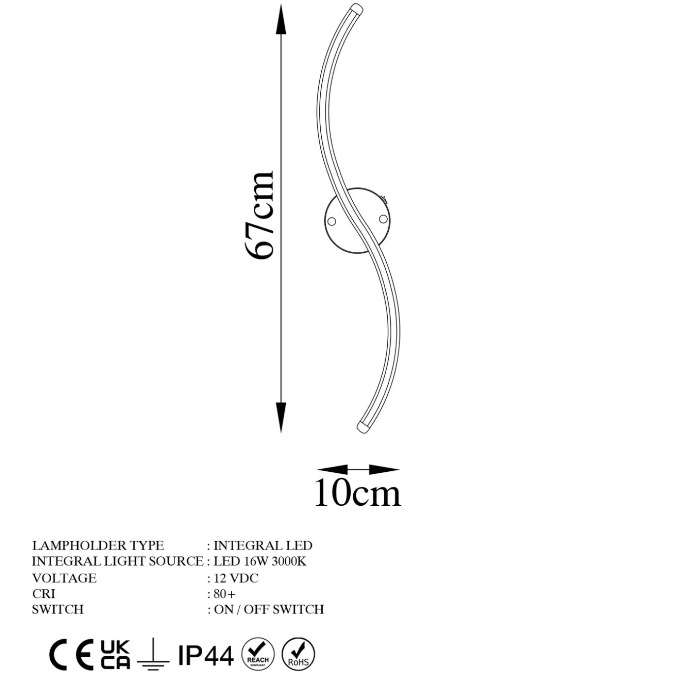 Wandlamp Yilan Goud