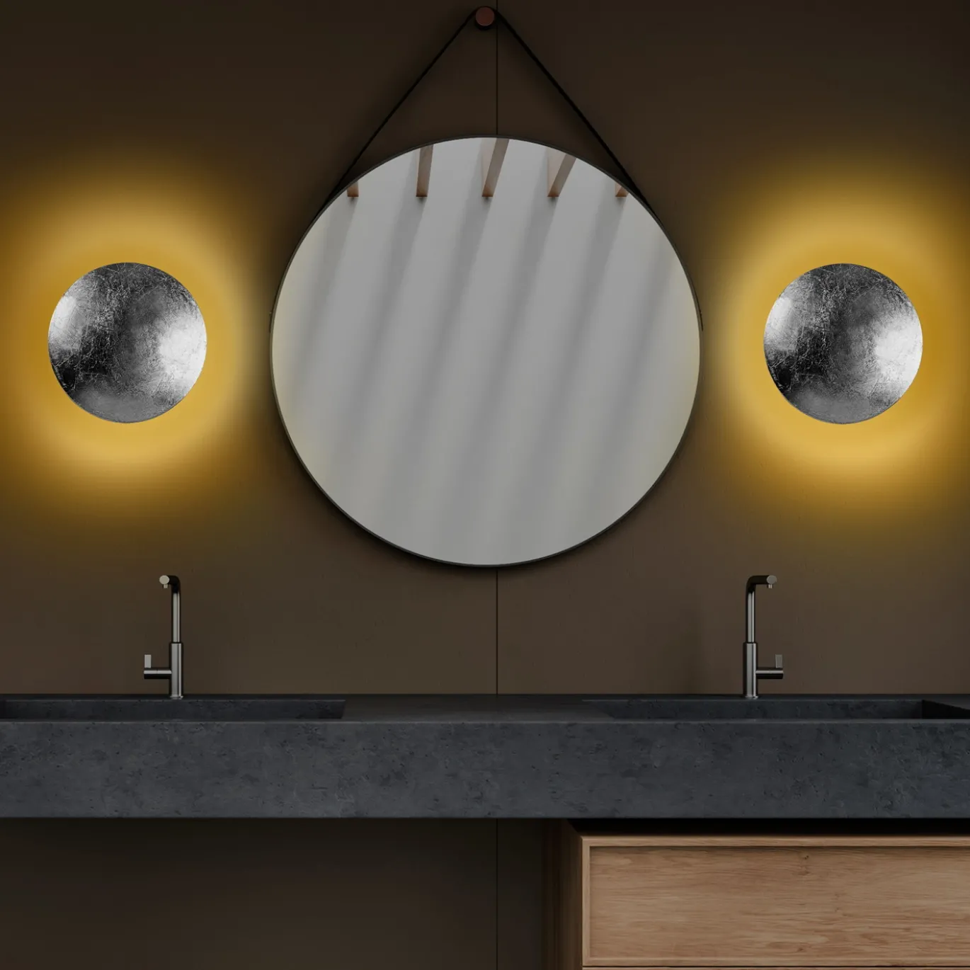 Wandlamp Yosma Zilver