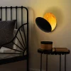 Wandlamp Yosma Zwart/Koper
