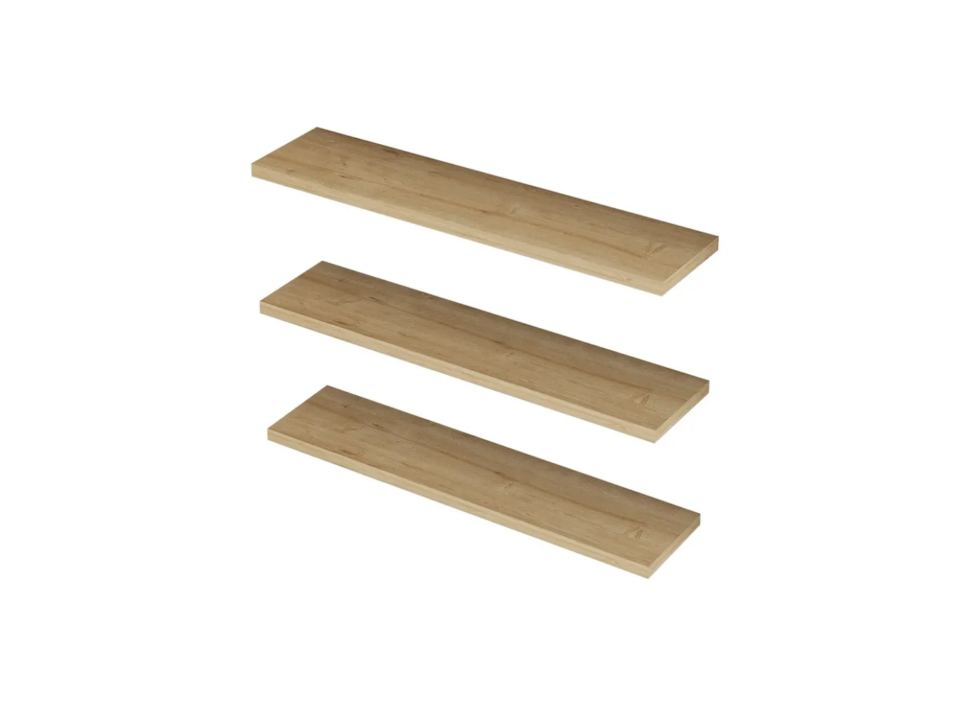 Wandplank Boss Naturel Set van 3