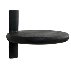 Wandplank Febe Zwart 25cm - Giga Meubel