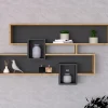 Wandplank Karen Melamine Saffier Antraciet