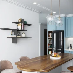Wandplank Leo Melamine Antraciet