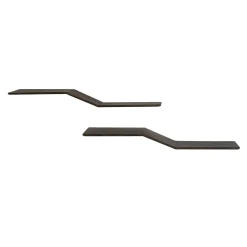 Wandplank Maya Teak S-vorm set van 2 - Giga Meubel