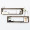 Wandplank Sjoerd Walnoot Set van 2