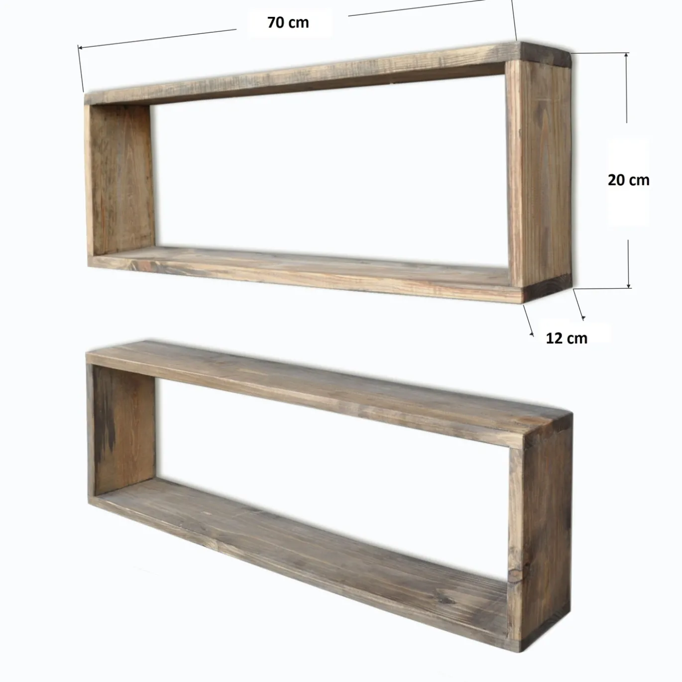 Wandplank Sjoerd Walnoot Set van 2