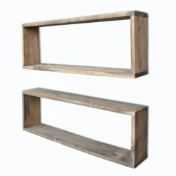 Wandplank Sjoerd Walnoot Set van 2