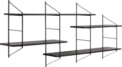 Wandplank Snolla Melamine Zwart Ash 191cm - Giga Living